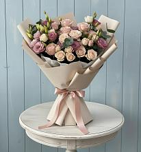 Букет цветов из:  Розы и Лизиантусы #REPLACE_PRED# Дедилово