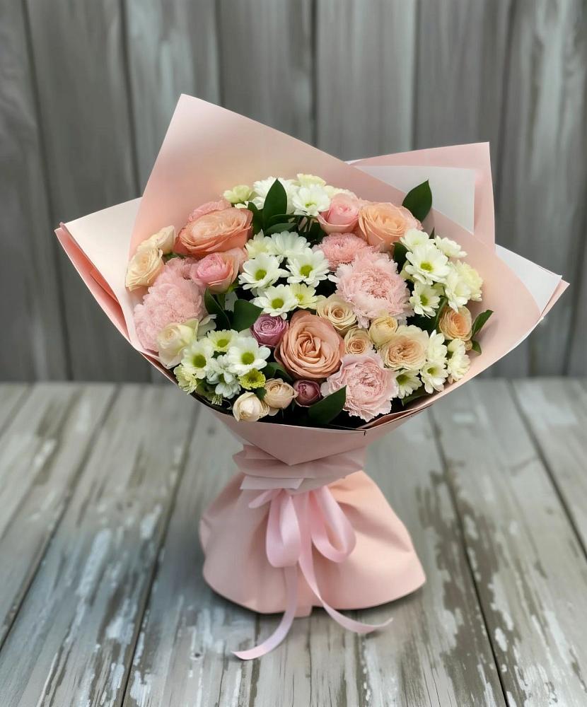 Букет цветов из: Гвоздики, Розы и Хризантемы в Дедилово