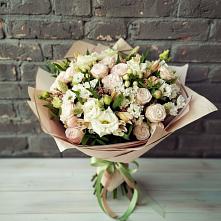 Букет цветов из:  Альстромерии, Розы и Хризантемы в Дедилово