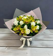 Букет цветов из:  Орхидеи и Розы в Дедилово