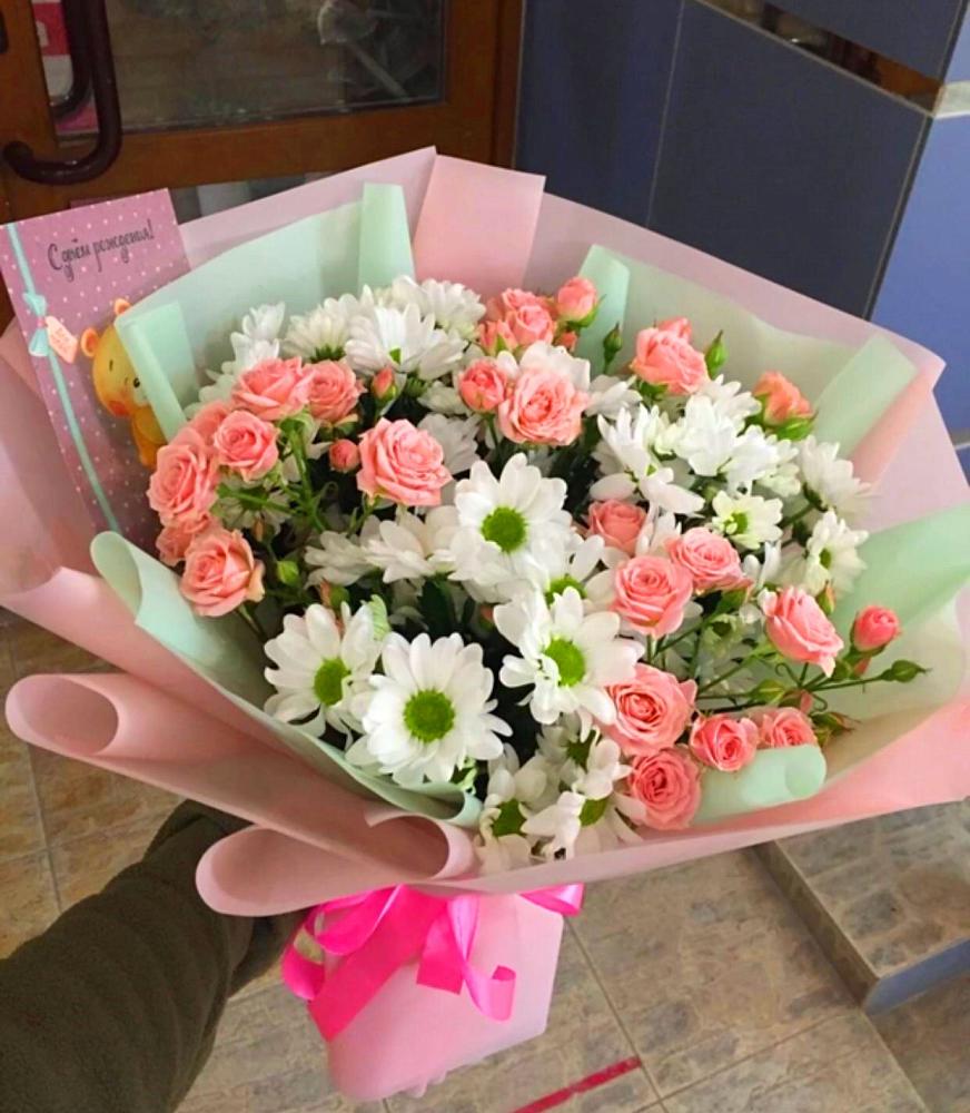 Букет цветов из: Розы и Хризантемы в Дедилово