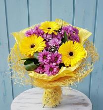 Букет цветов из:  Хризантемы и Герберы #REPLACE_PRED# Дедилово
