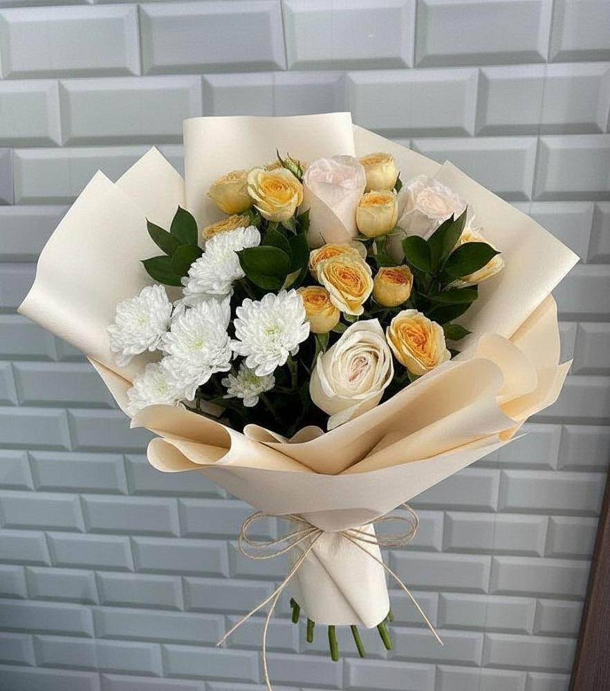 Букет цветов из: Розы и Хризантемы в Дедилово