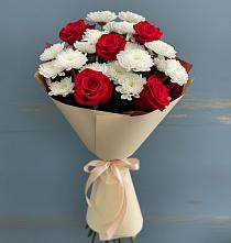 Букет цветов из:  Розы и Хризантемы в Дедилово