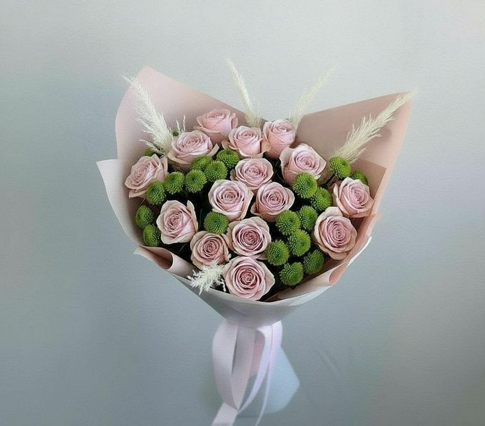 Букет цветов из: Розы и Хризантемы в Дедилово