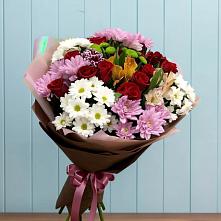 Букет цветов из:  Розы, Хризантемы и Альстромерии в Дедилово