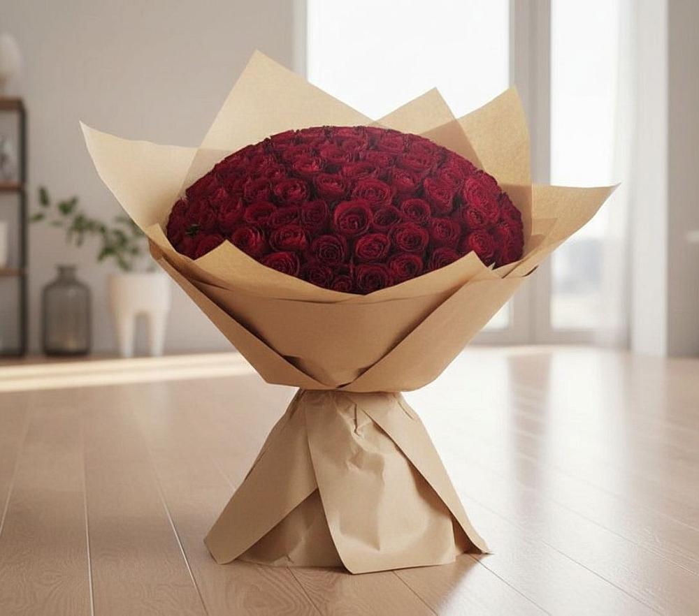 Букет 101 Красная роза в Дедилово