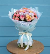 Букет цветов из:  Хризантемы и Розы в Дедилово