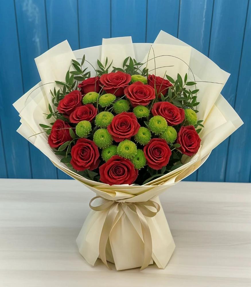 Букет цветов из: Розы и Хризантемы в Дедилово