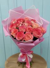 Букет 15 Розовых роз Равель в Дедилово