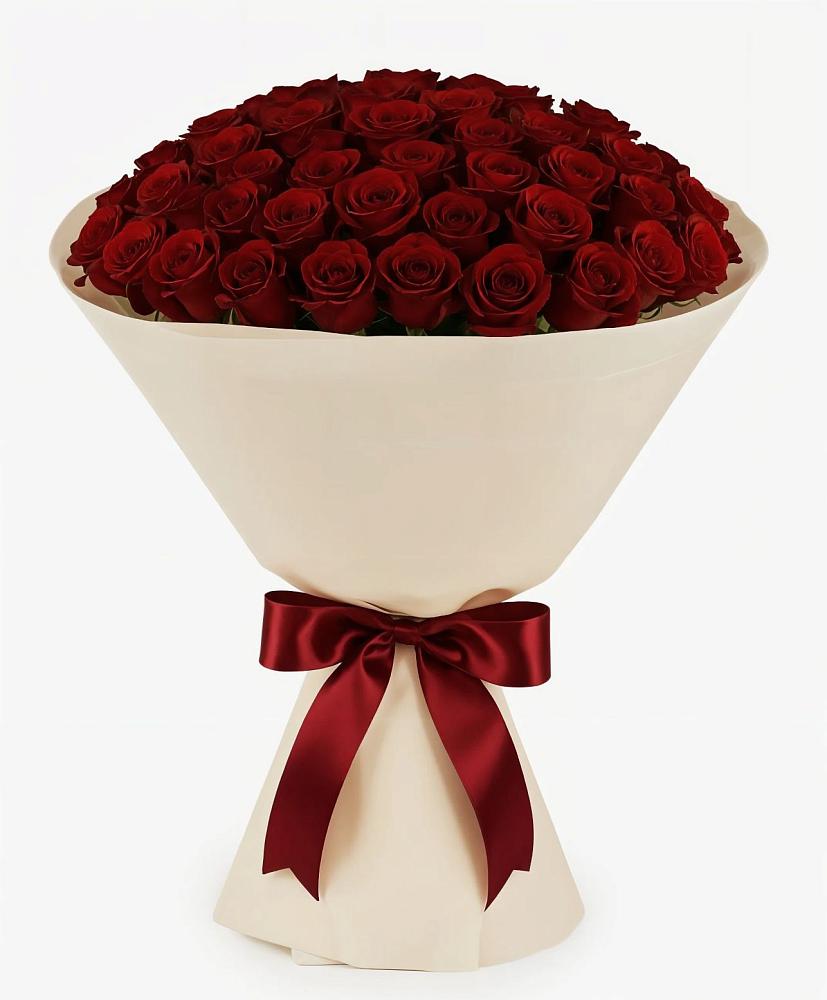 Букет 101 Бордовая роза Блэк Бакарра в Дедилово