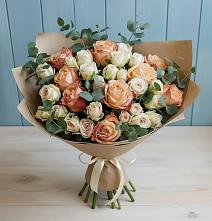 Букет цветов из:  Альстромерии и Розы #REPLACE_PRED# Дедилово